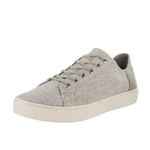 Toms Women’s Lenox Canvas Sneakers, drizzle grey slub chambray, size 7.5